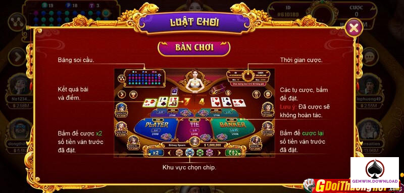 Luật Baccarat Kim tài