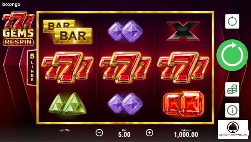 Luật chơi Game slot 777 Gemwin